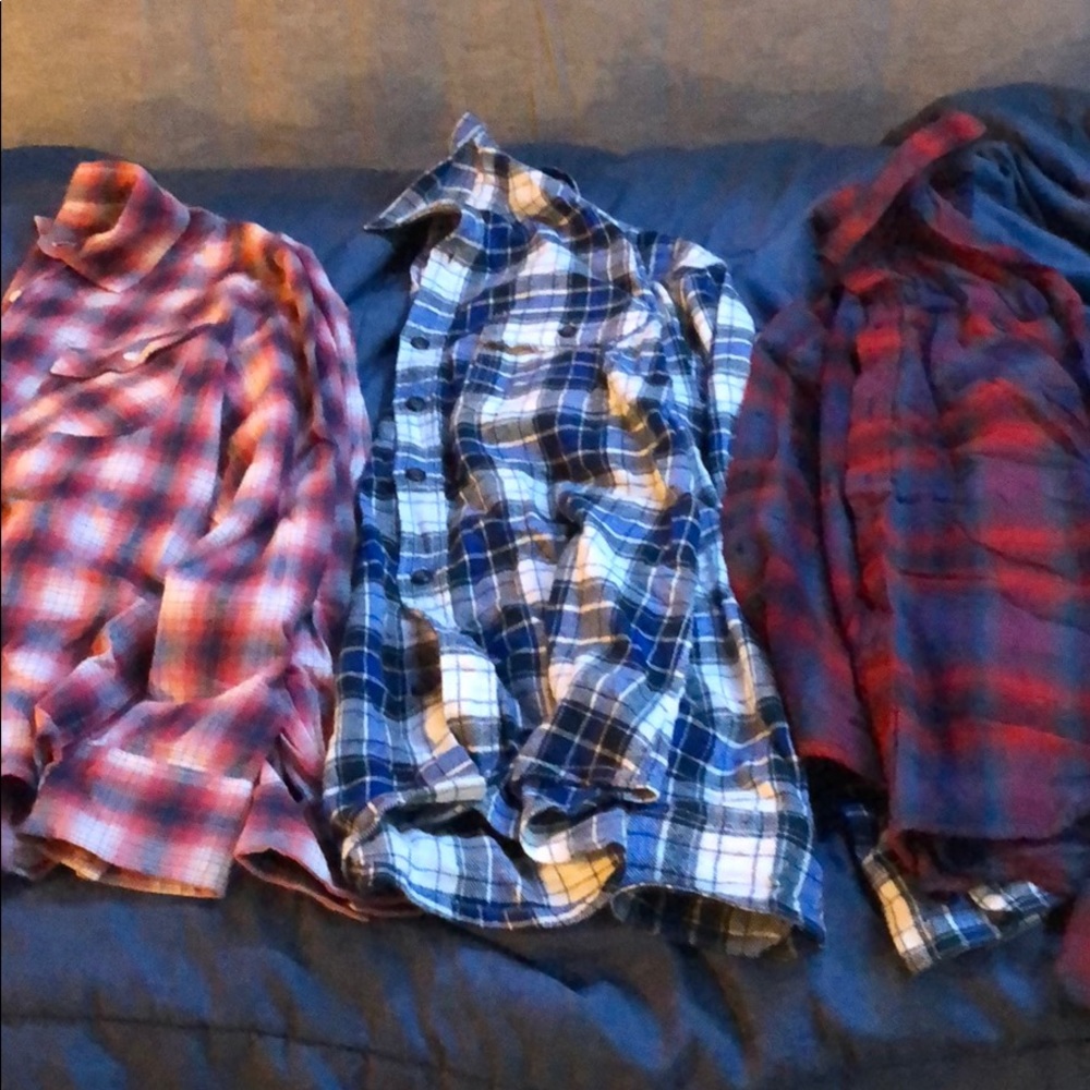Bundle of men’s flannels